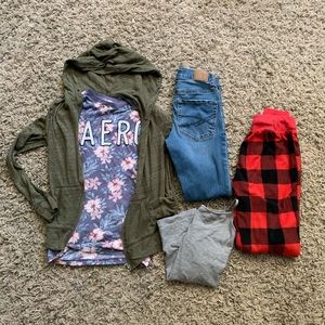 Size X Small Aeropostale tips and XX Small bottoms